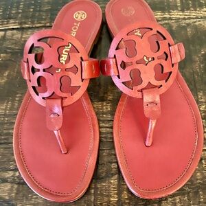 Tory Burch Miller Sandals, red, size 7